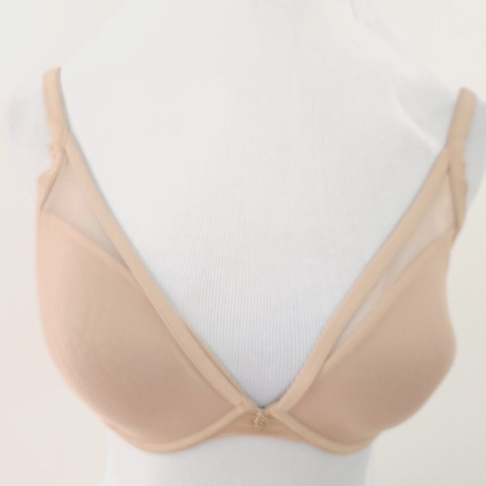 Third Love Classic Counter Plunge Bra 32E Beige Tan
